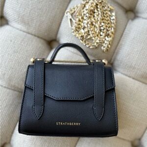 Strathberry Black Micro Allegro Belt / Crossbody Bag  (discontinued)